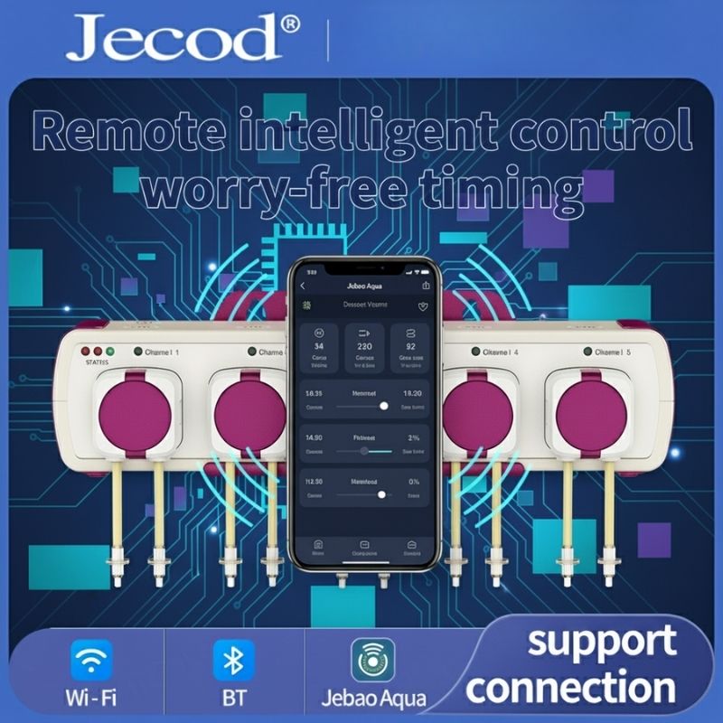 Aquarium Marine Plants - Intelligente Dosierpumpe mit WLAN- und Bluetooth-App-Steuerung,