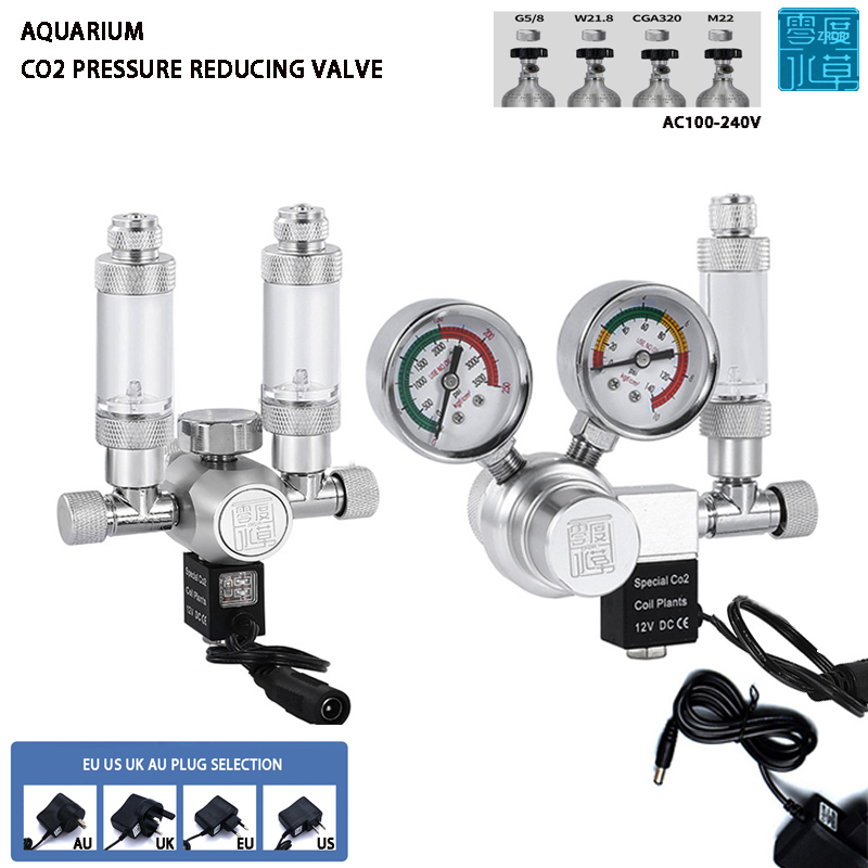 Aquarium Marine Plants - Aquarium CO2 Regler Magnetventil Seifenblasenmesser Pflanze