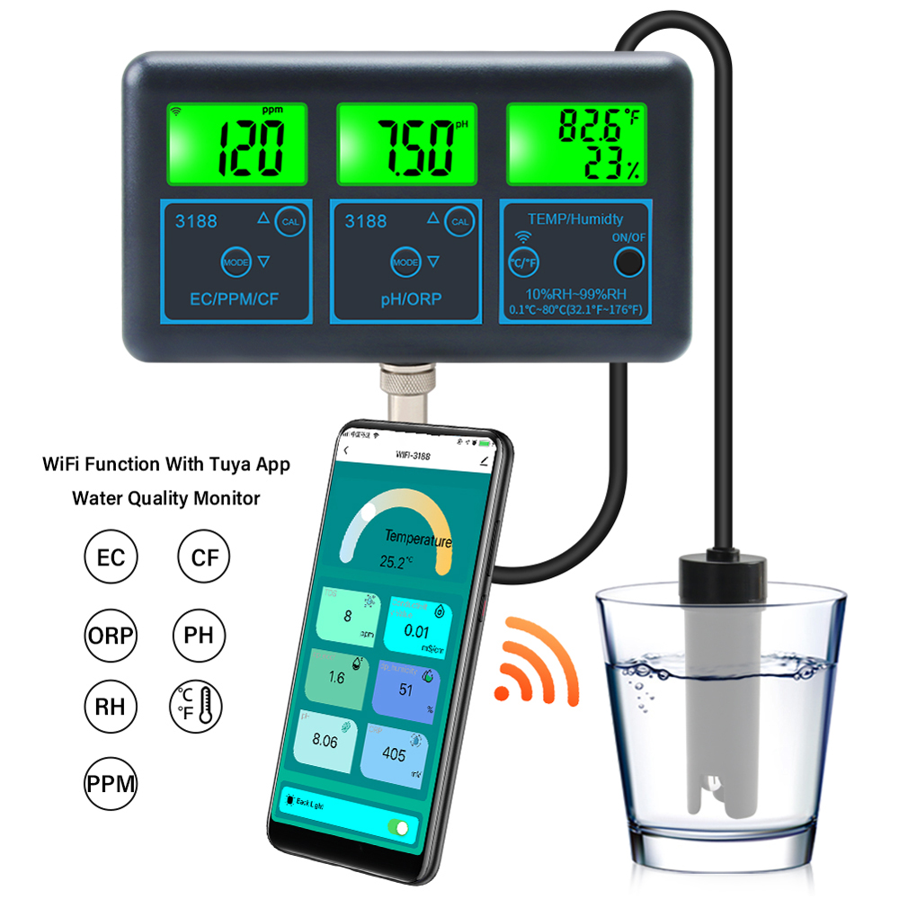 Tuya WiFi 7-in-1 Wasserqualitä – Marine Aquarium Par Meter Bewertung und Preis